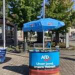 AfD-Infostand Rülzheim, Deutschordensplatz